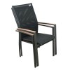 Zahradní křeslo EXPERT WOOD antracit, gastro, stohovatelné