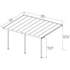Hliníková pergola PALRAM Capri 5400 antracit 3 x 5,46