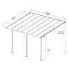 Hliníková pergola PALRAM Sierra 4200 antracit 3 x 4,25