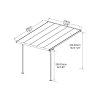 Hliníková pergola PALRAM Sierra 3000 antracit 3 x 3