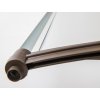 Vchodová stříška VALTELLINA 150 x 82 cm šedá / bronz