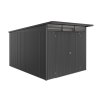 3516381 zahradni domek avantgarde eco a8 tmave seda metaliza dvoukridle dvere