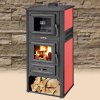 Krbová kamna BLIST ROMA G s troubou, červená